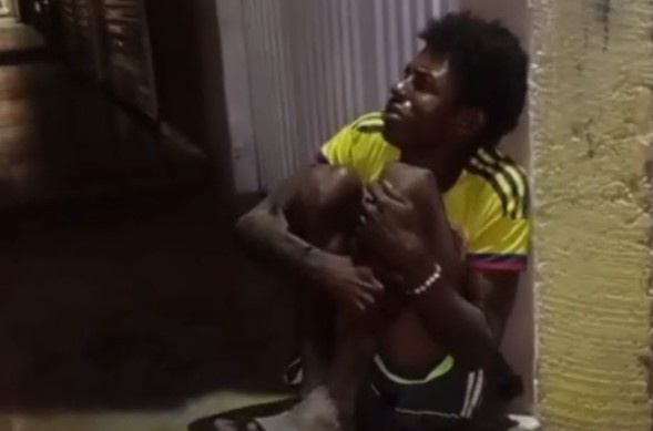 Crying Thief Flogged By Motorcycle Taxi Driver
