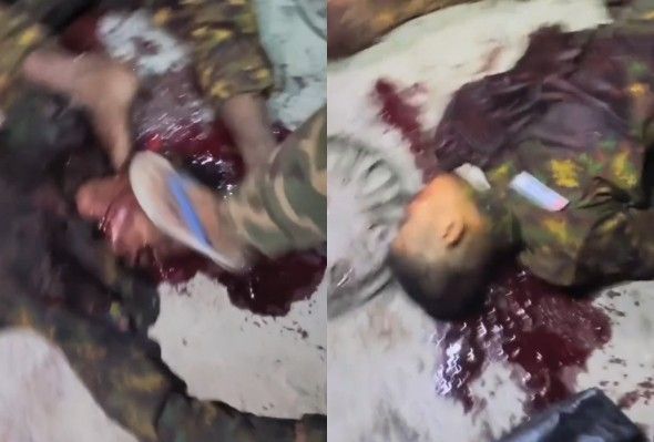 Rebels Himiliate Myanmar Soldiers Killed In Ambush