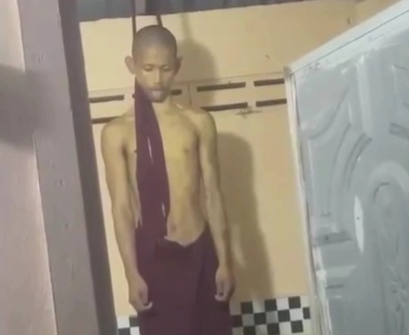 Depressed monk commit suicide by hanging himself 