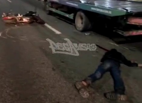 Motorcyclist fatally crashed into parked truck 