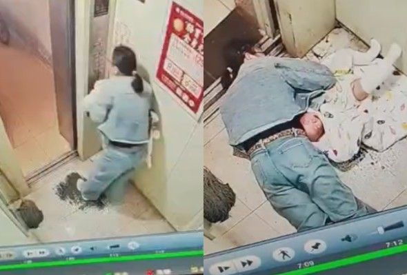 Woman Holding A Toddler Suffers Heart Attack