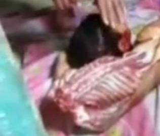 Cambodian cannibal couple kidnapped kid behead and eats him
