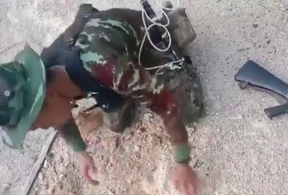 Myanmar rebel forces clearing mine field gone wrong 