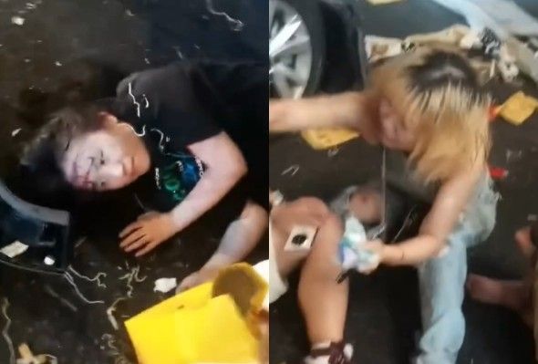 Car Crashed Pedestrians During Ghost Festival  (Aftermath)