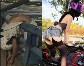 Female Biker and Influencer Lost Control