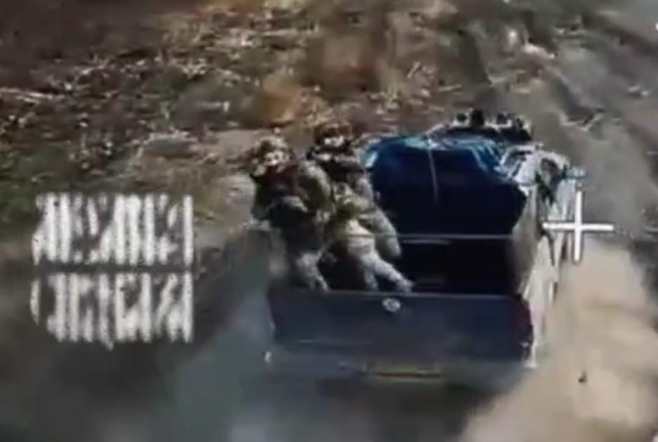 Grabs his friend as a human shield, but both of them die anyway XD