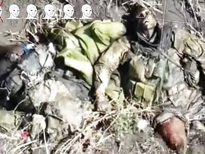 Stripped, roasted and dismembered russians in Chasiv Yar.