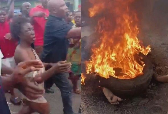 Woman Accused Of Kidnapping Burned Alive In Nigeria