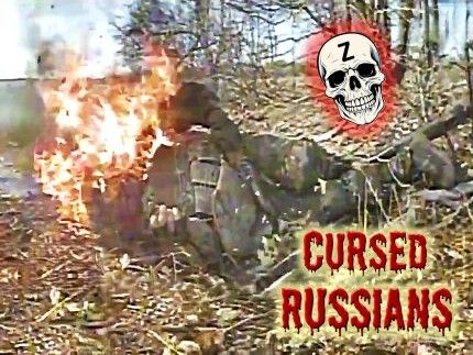 Burning Russian Reaches for Its Tormenter in Vain...