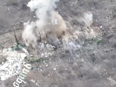 Destruction of ukrainian positions