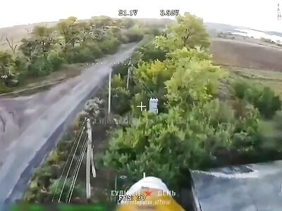 Drone Chase After Ukrainian Fascists