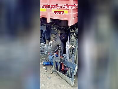 MAN DIES IN TRUCK CRASH