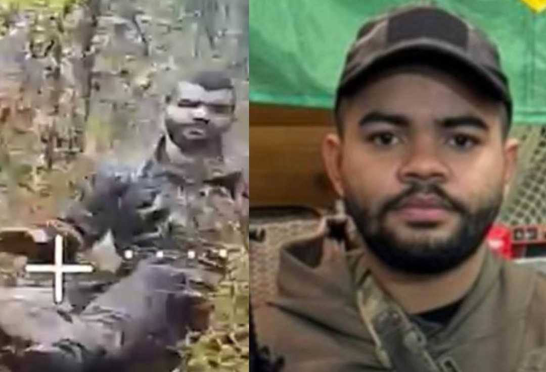 Brazilian mercenary eats a drone.