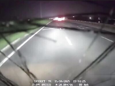 Man Standing In the Middle of Highway Gets Struck by Vehicle