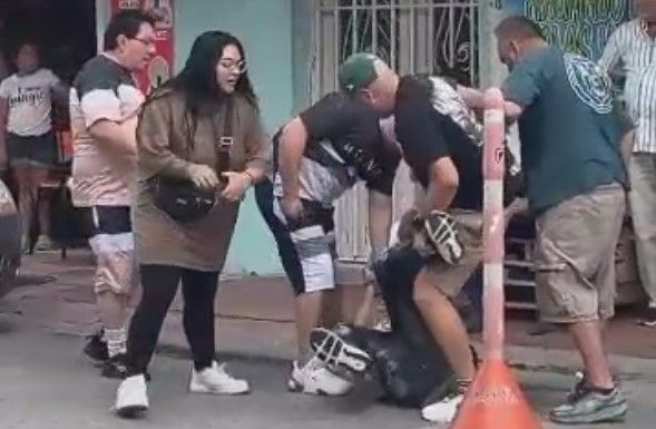 Thief Having A Painful Day In Colombia