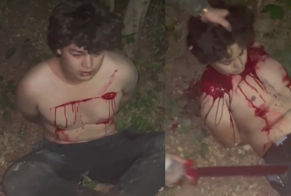 Rival Gets Throat Slit With Machete By Los Chapitos {CLEAN VIDEO}