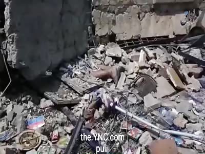 US airstrikes on various areas in mosul