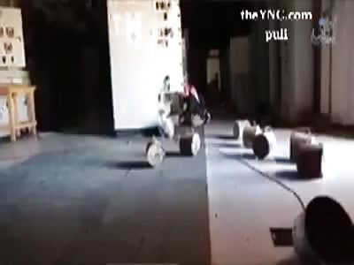 #ISIS blowing up the #Hayan gas plant in Eastern