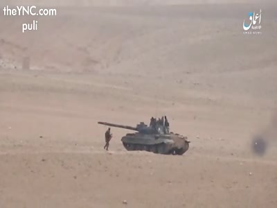 Harmful forces guided missile system east of the city destroyed a tank