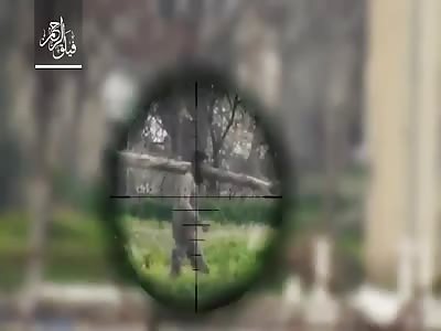 Man Being Killed with Precise Sniper Shot 