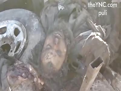 Soldiers show their fallen opponents