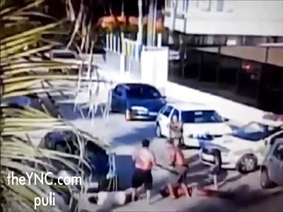 Woman takes police gun and is shot dead