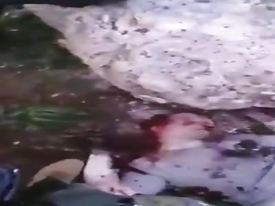 soldiers show their fallen opponent