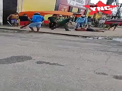 thief is brutally beaten