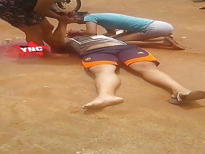 Brutal Homicide Leaves Man Twitching Before Death.