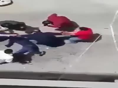 shocking .. beating that man goes into shock