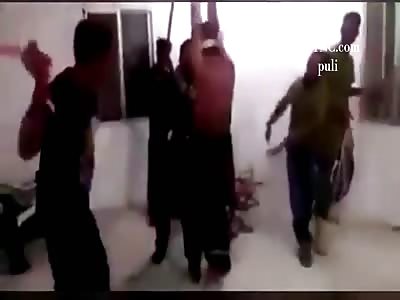 Shibha and the Iranian militias are torturing young people from the city of Arbin in the eastern Guta