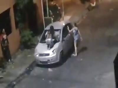 JEALOUS WOMAN DESTROYS BOYFRIEND'S CAR