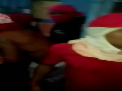 Rapist being beaten and stabbed inside Brazilian Prison. 