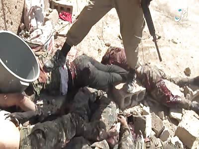 scenes of clashes in Al-Baghoz Village in the area of â€‹â€‹Al-Sousa, kill