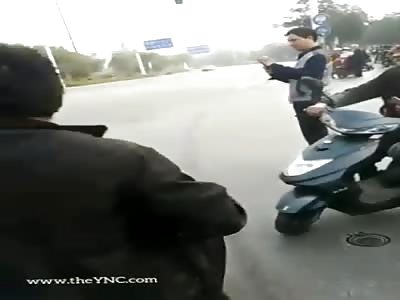 Accident. Truck crushed his head