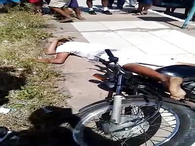 thief in agony after receiving shot