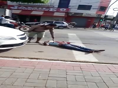 Elderly Man stabbed to Death by Mentally ill in Front on Scared Onlookers  