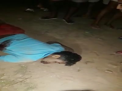 shot, one dies in the place, the other sent to the hospital.