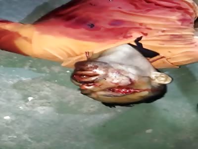 Bullet-riddled thief