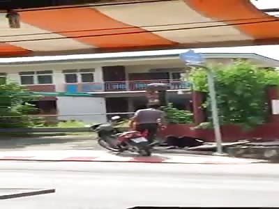 Man beats his wife in front of his own daughter