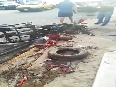 Horrible Aftermath Carnage of a Fatal Accident