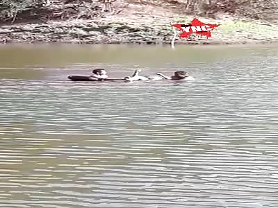 Retreat lifeless body of lake