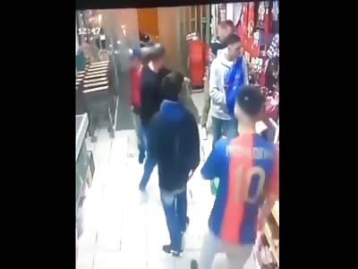 Theft attempt ... a thief receives a shot