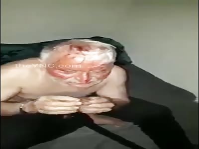 (Abu Fouad) of Masyibin, located east of Areeh in Idlib, is calling on