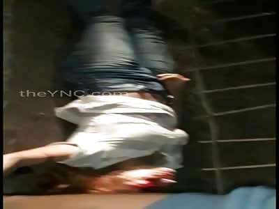 Shocking. Woman goes into convulsions that leads to death after accide