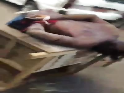 Civilians who were tortured and executed by soldiers.