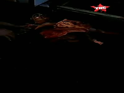 old man agonizing after shots