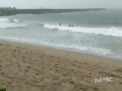 Lightning struck a Brazilian surf champion
