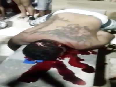 Crying Woman comforts her Dead BF in a Bloody Mess