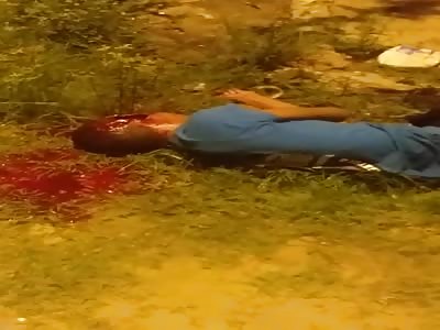 Murdered man with head shot